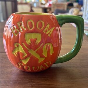 Broom Squad Orange and Green Mug